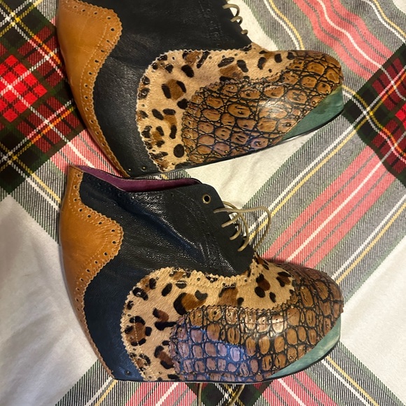 Irregular Choice size 41 (US 10) what an angel cowboy wedge - Picture 7 of 9